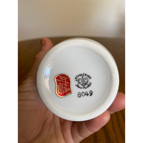 Lefton & Bel-Terr China 25th Anniversary Flower Vase - Picture 5 of 7